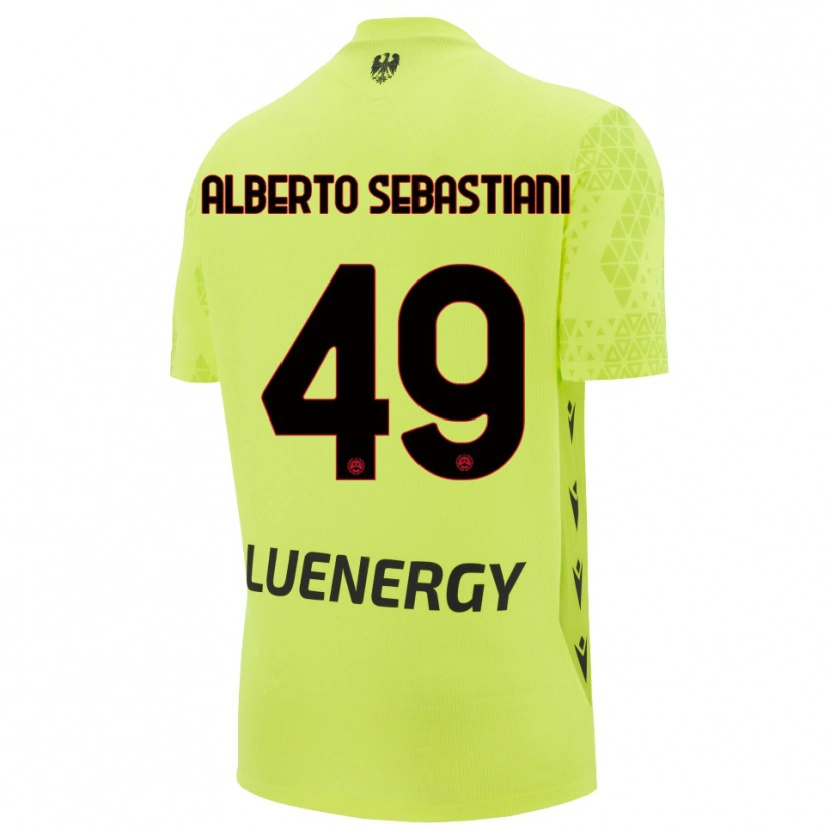 Danxen Dzieci José Alberto Sebastiani #49 Zielony Żółty Czarny Koszulka Bramkarska 2025/26