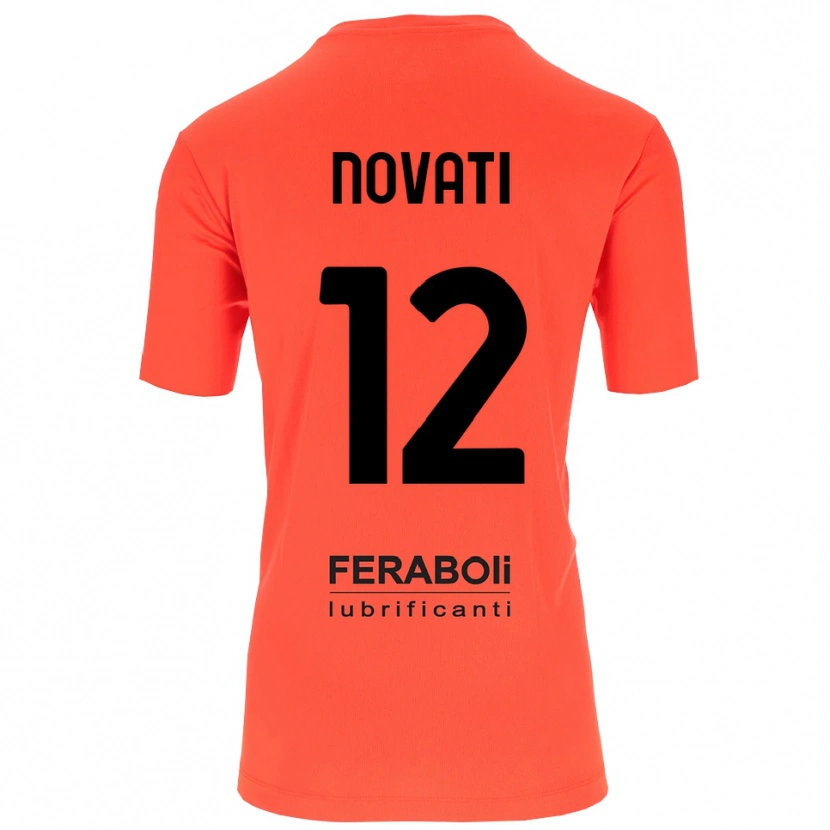 Danxen Dzieci Lorenzo Novati #12 Pomarańczowy Czerwony Czarny Koszulka Bramkarska 2025/26