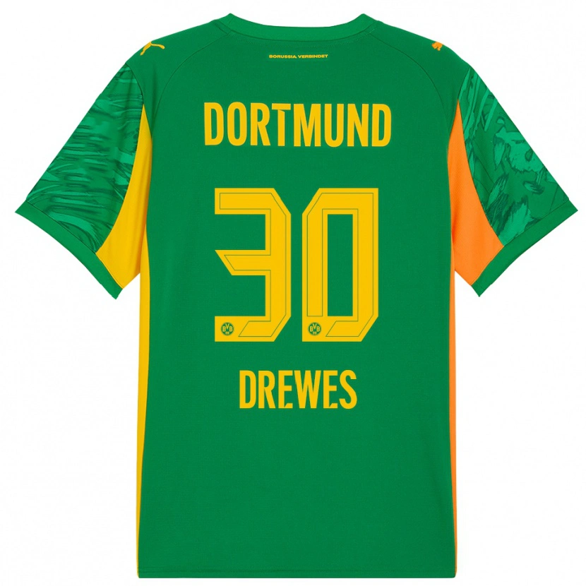 Danxen Dzieci Patrick Drewes #30 Zielony Pomarańczowy Koszulka Bramkarska 2025/26