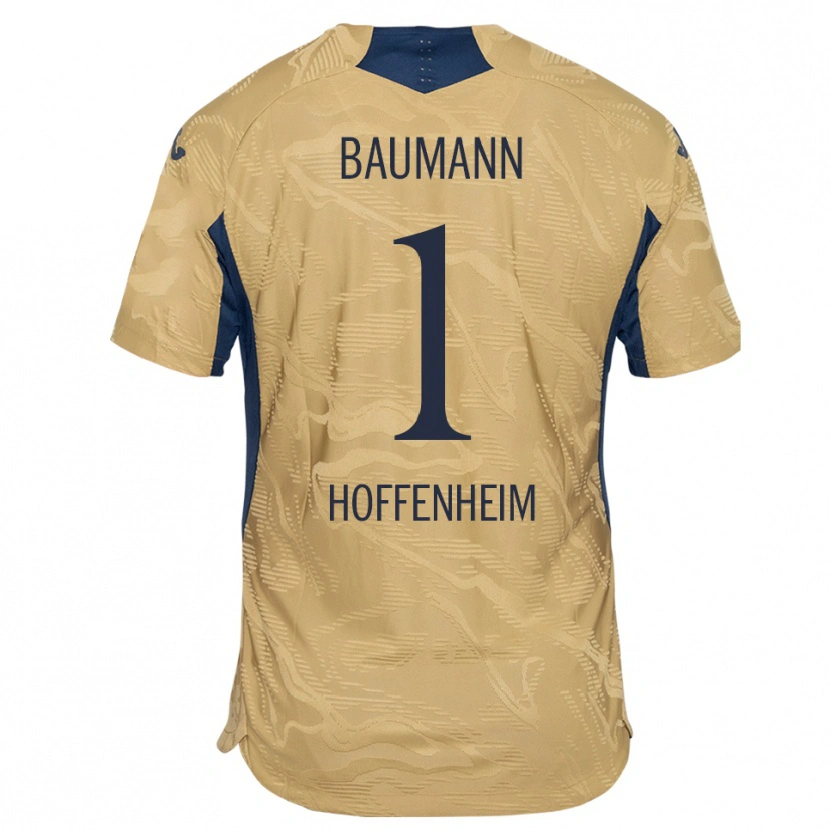 Danxen Dzieci Oliver Baumann #1 Brązowo-Szary Czarny Koszulka Bramkarska 2025/26