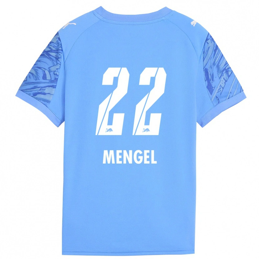 Danxen Dzieci Luca Mengel #22 Królewski Niebieski Czerwony Koszulka Bramkarska 2025/26