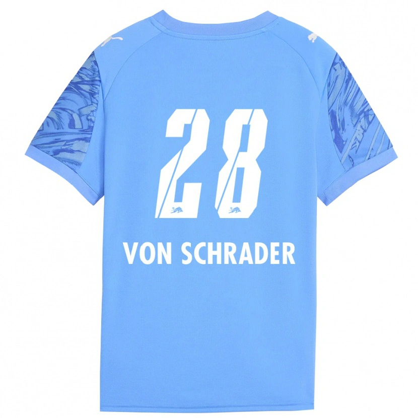 Danxen Dzieci Lina Von Schrader #28 Królewski Niebieski Czerwony Koszulka Bramkarska 2025/26