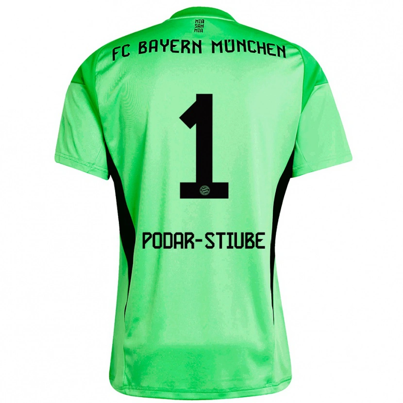 Danxen Dzieci David Podar-Stiube #1 Średnio Zielony Wiosenny Koszulka Bramkarska 2025/26