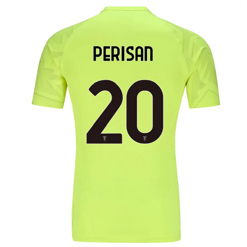 Danxen Dzieci Samuele Perisan #20 Fluorescent Green Koszulka Bramkarska 2025/26