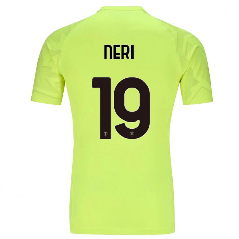 Danxen Dzieci Christian Neri #19 Fluorescent Green Koszulka Bramkarska 2025/26