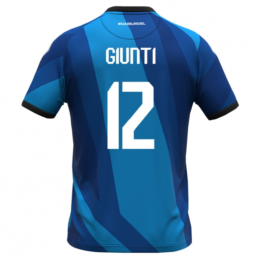 Danxen Dzieci Alessandro Giunti #12 Królewski Niebieski Pomarańczowy Koszulka Bramkarska 2025/26
