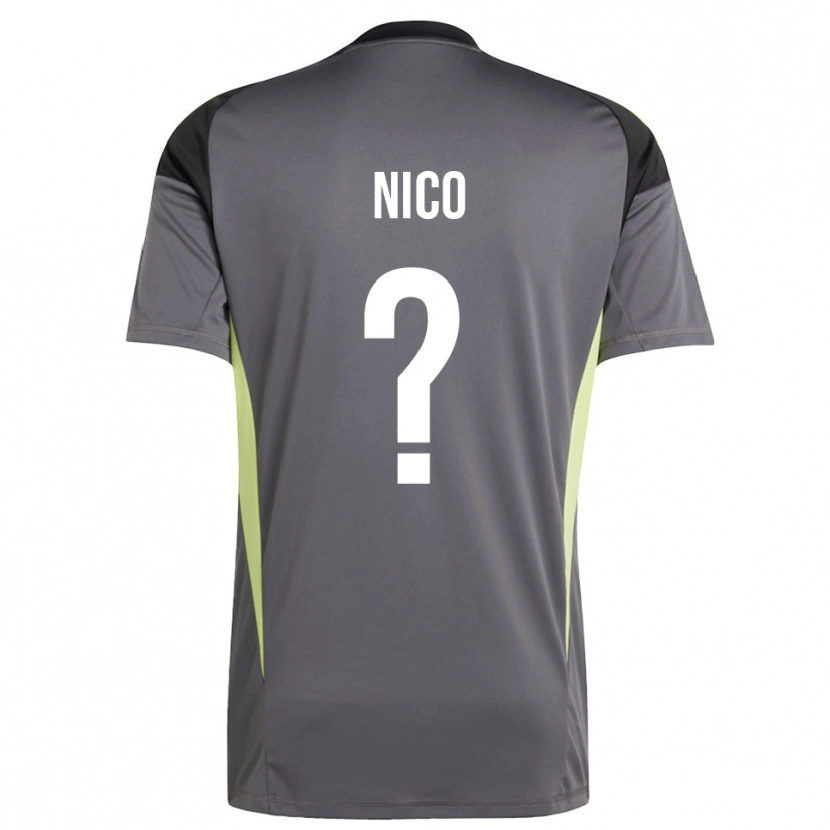 Danxen Dzieci Riccardo Nico #0 Ciemnoszary Koszulka Bramkarska 2025/26