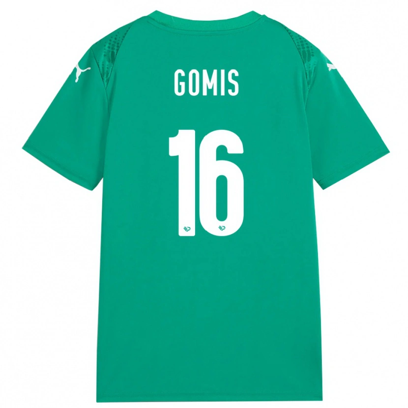 Danxen Dzieci Alfred Gomis #16 Morski Zielony Biały Koszulka Bramkarska 2025/26