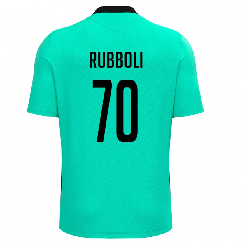 Danxen Dzieci Lorenzo Rubboli #70 Turkusowy Czarny Koszulka Bramkarska 2025/26