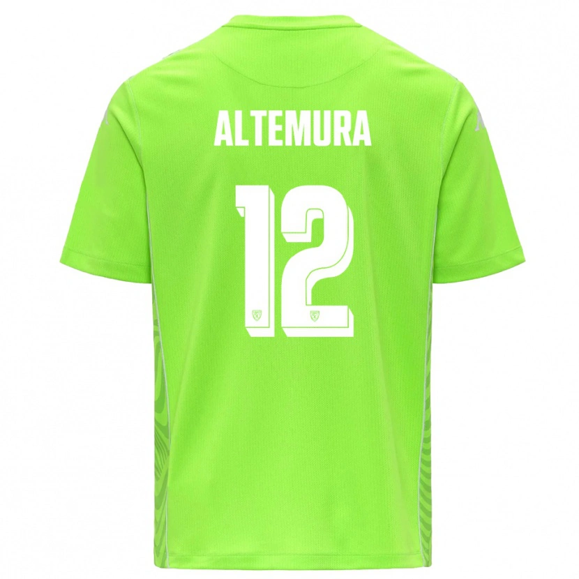 Danxen Dzieci Tommaso Altemura #12 Trawnikowa Zieleń Biała Koszulka Bramkarska 2025/26