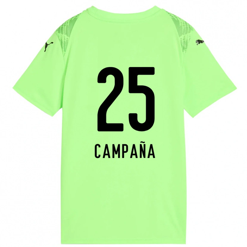 Danxen Dzieci Martín Campaña #25 Bladozielony Czarny Koszulka Bramkarska 2025/26