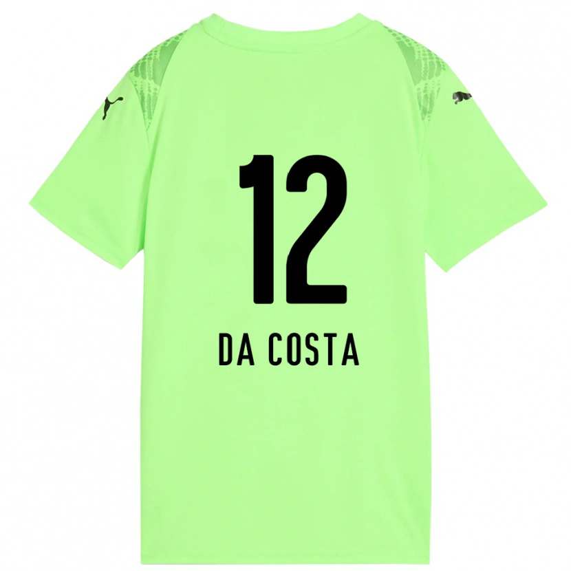 Danxen Dzieci Paulo da Costa #12 Bladozielony Czarny Koszulka Bramkarska 2025/26