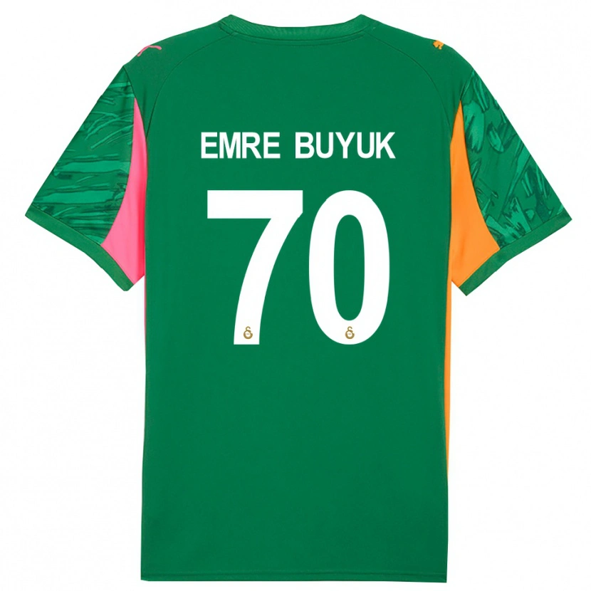 Danxen Dzieci Enes Emre Büyük #70 Zielony Pomarańczowy Różowy Koszulka Bramkarska 2025/26