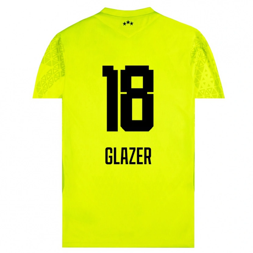 Danxen Dzieci Omri Glazer #18 Żółtozielony Czarny Koszulka Bramkarska 2025/26