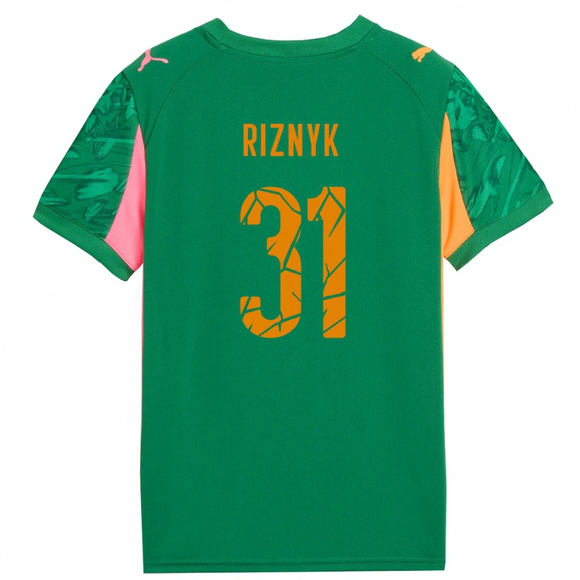 Danxen Dzieci Dmytro Riznyk #31 Zielony Pomarańczowy Różowy Koszulka Bramkarska 2025/26