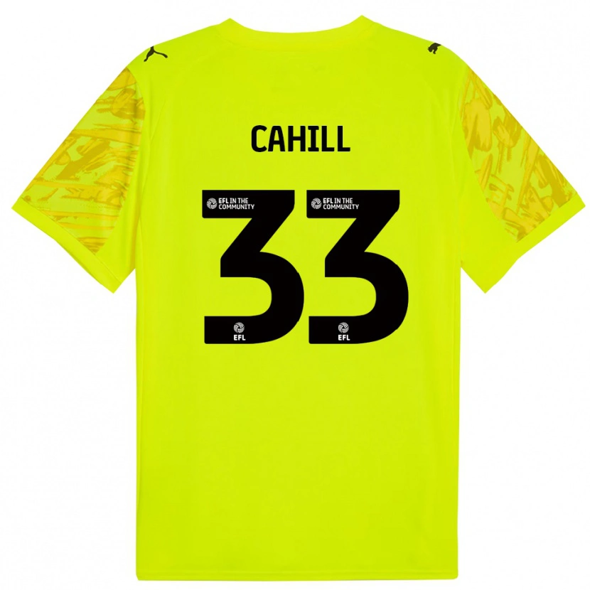 Danxen Dzieci Killian Cahill #33 Fluorescencyjna Zieleń Koszulka Bramkarska 2025/26