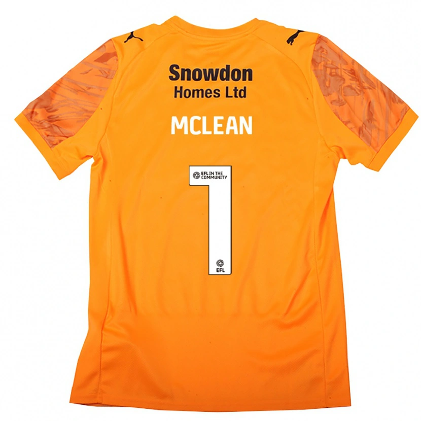 Danxen Dzieci Katie Mclean #1 Czarny Pomarańczowy Koszulka Bramkarska 2025/26