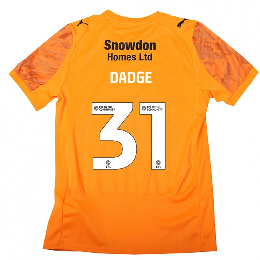 Danxen Dzieci James Dadge #31 Czarny Pomarańczowy Koszulka Bramkarska 2025/26