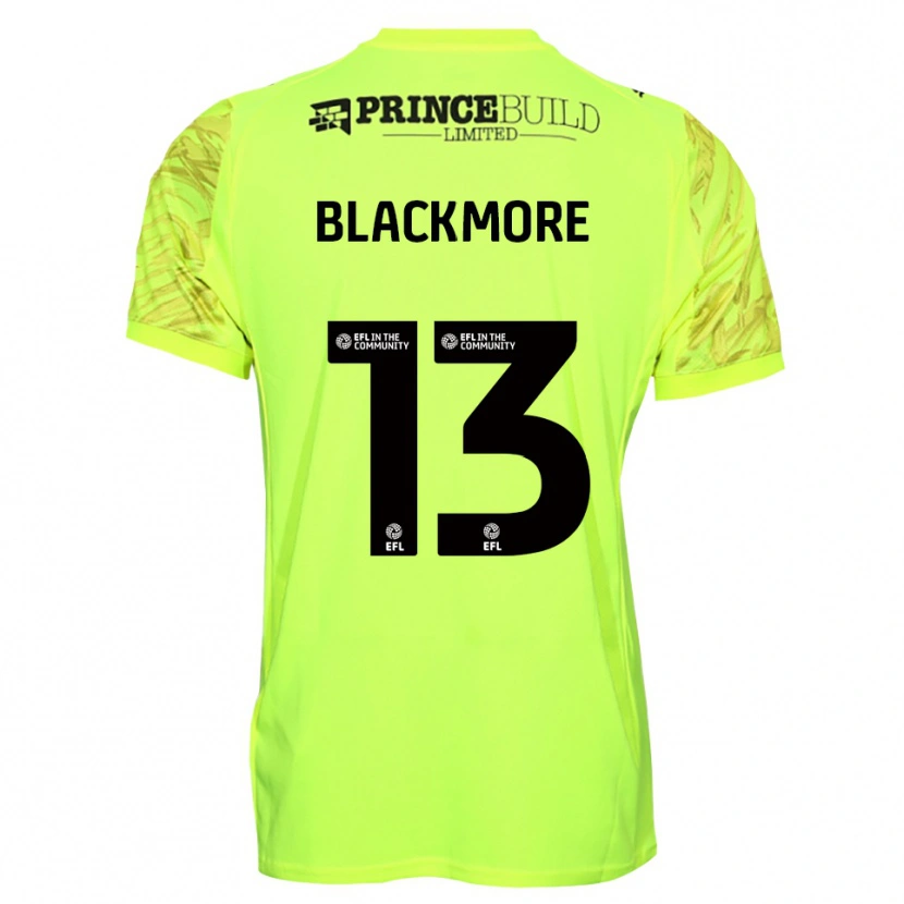 Danxen Dzieci Will Blackmore #13 Czarny Fluorescencyjny Koszulka Bramkarska 2025/26