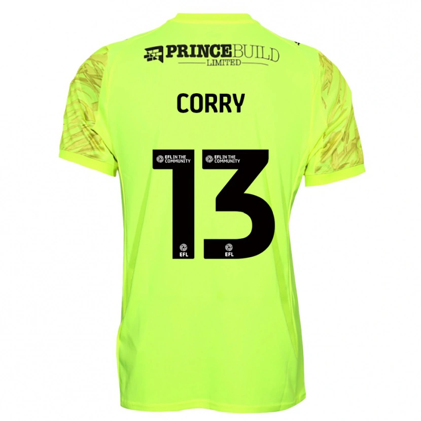 Danxen Dzieci Neive Corry #13 Czarny Fluorescencyjny Koszulka Bramkarska 2025/26