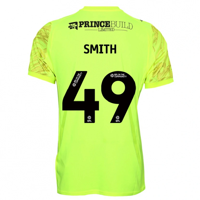 Danxen Dzieci Bastian Smith #49 Czarny Fluorescencyjny Koszulka Bramkarska 2025/26
