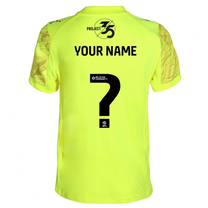 Danxen Dzieci Plymouth Argyle Czarny Fluorescencyjny Koszulka Bramkarska 2025/26