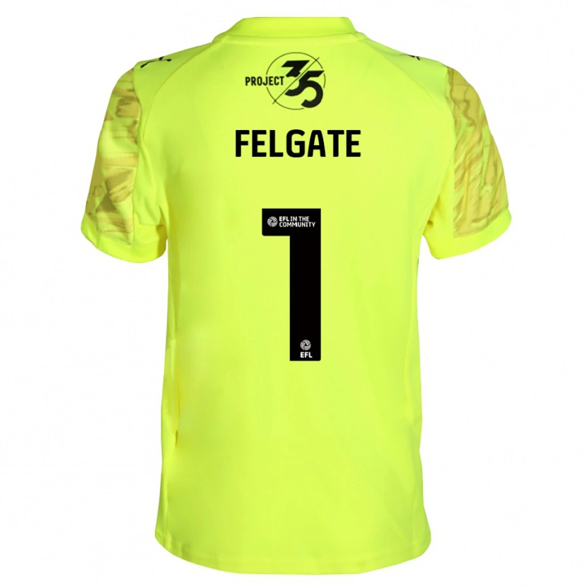 Danxen Dzieci Lily Felgate #1 Czarny Fluorescencyjny Koszulka Bramkarska 2025/26
