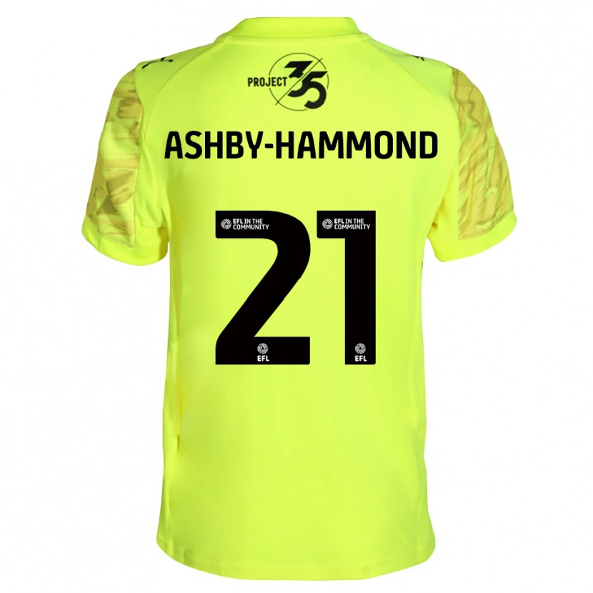 Danxen Dzieci Luca Ashby-Hammond #21 Czarny Fluorescencyjny Koszulka Bramkarska 2025/26