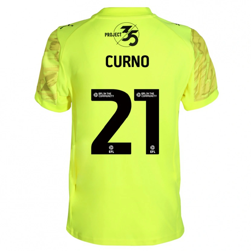 Danxen Dzieci Maddi Curno #21 Czarny Fluorescencyjny Koszulka Bramkarska 2025/26
