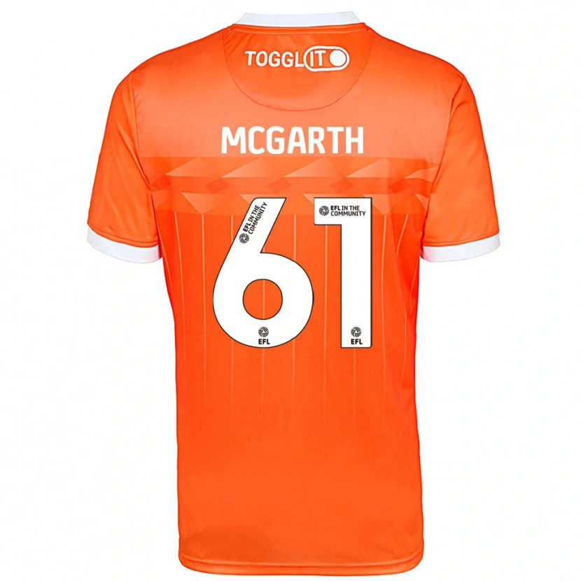 Danxen Dzieci Ethan McGarth #61 Biały Pomarańczowy Koszulka Bramkarska 2025/26