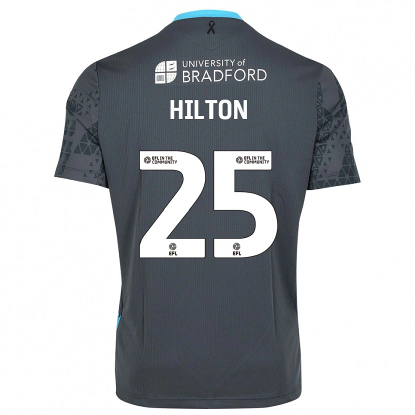 Danxen Dzieci Joe Hilton #25 Czarny Szary Koszulka Bramkarska 2025/26