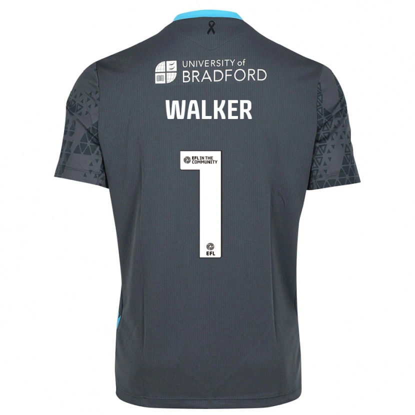 Danxen Dzieci Sam Walker #1 Czarny Szary Koszulka Bramkarska 2025/26