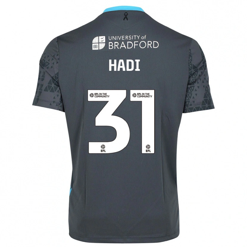 Danxen Dzieci Zac Hadi #31 Czarny Szary Koszulka Bramkarska 2025/26