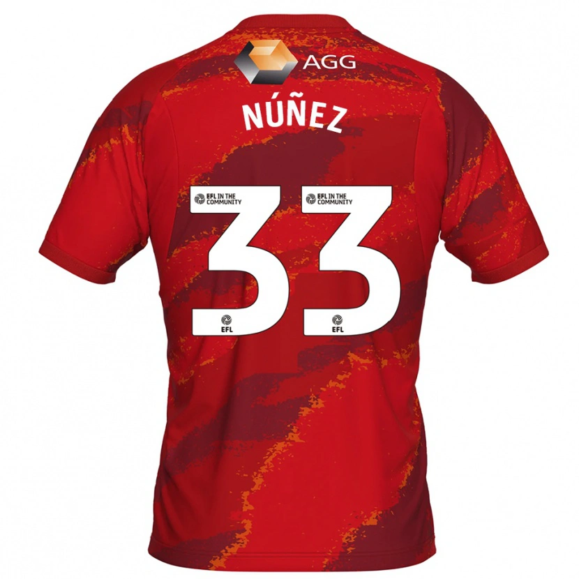 Danxen Dzieci Anthony Núñez #33 Biało Czerwony Koszulka Bramkarska 2025/26