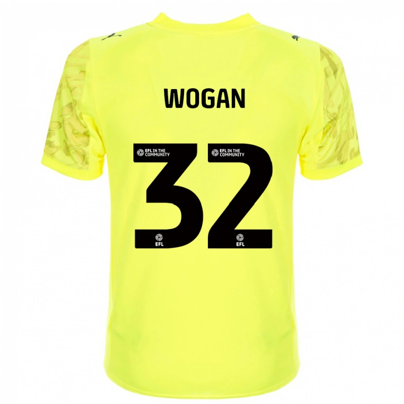 Danxen Dzieci Andrew Wogan #32 Czarny Żółty Koszulka Bramkarska 2025/26