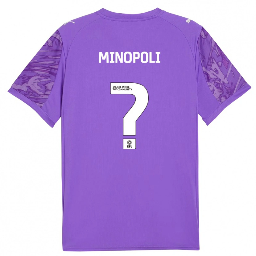 Danxen Dzieci Giovanni Minopoli #0 Czerwony Fiolet Koszulka Bramkarska 2025/26