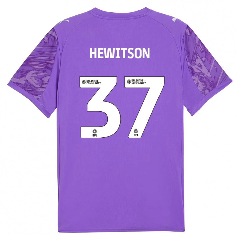 Danxen Dzieci Luke Hewitson #37 Czerwony Fiolet Koszulka Bramkarska 2025/26