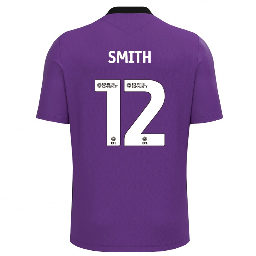 Danxen Dzieci Tom Smith #12 Biały Fiolet Koszulka Bramkarska 2025/26
