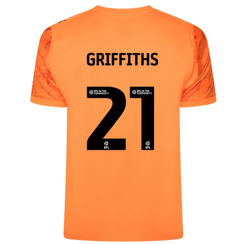Danxen Dzieci Harry Griffiths #21 Czarny Pomarańczowy Koszulka Bramkarska 2025/26