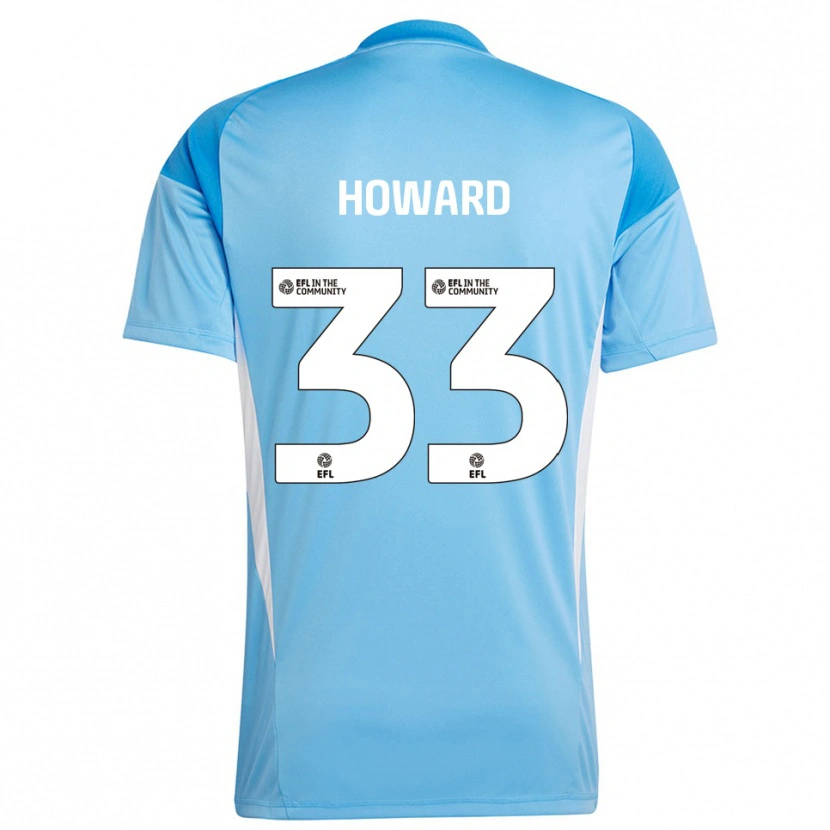Danxen Dzieci Mark Howard #33 Jasny Błękit Nieba Koszulka Bramkarska 2025/26