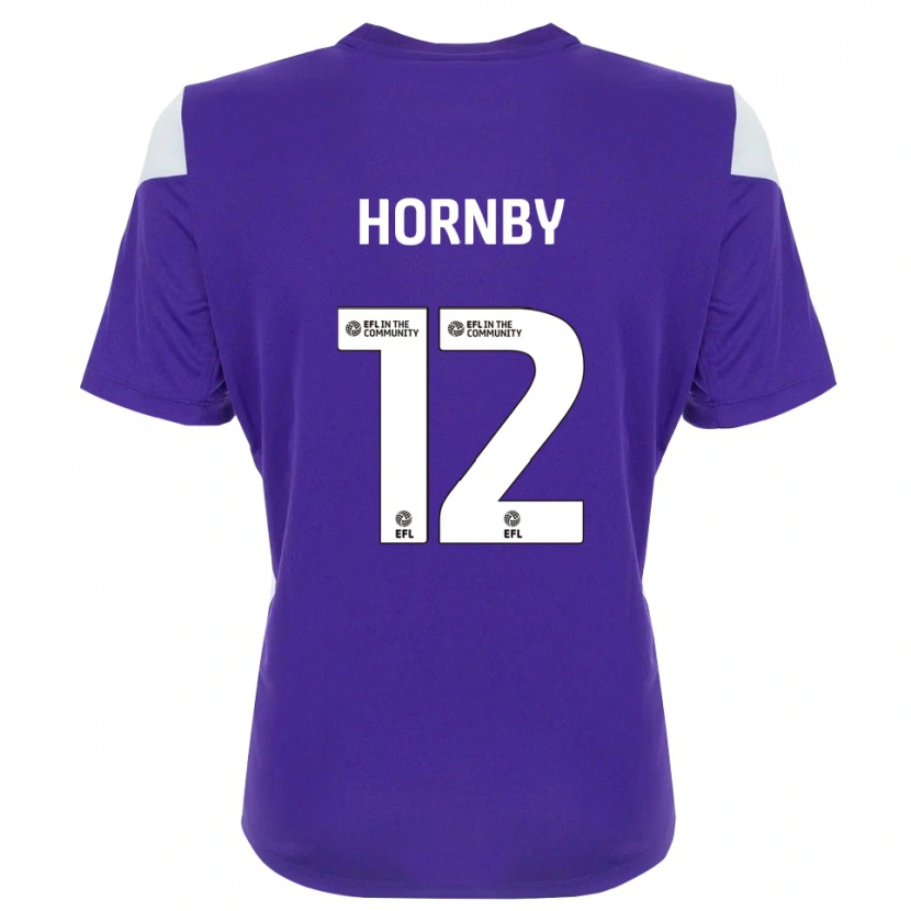 Danxen Dzieci Sam Hornby #12 Biały Fiolet Koszulka Bramkarska 2025/26