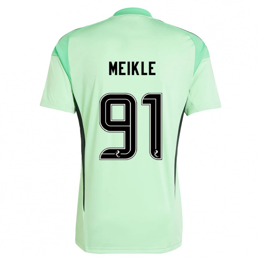 Danxen Dzieci Jamie Meikle #91 Czarny Jasny Zielony Koszulka Bramkarska 2025/26
