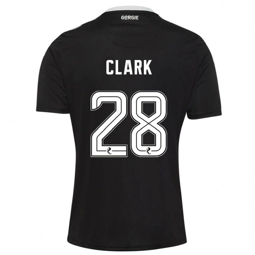 Danxen Dzieci Zander Clark #28 Czarny Burgund Koszulka Bramkarska 2025/26
