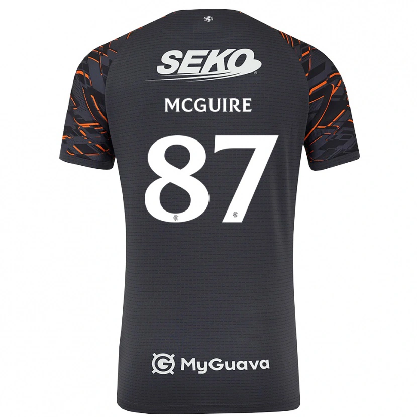 Danxen Dzieci Rydnn McGuire #87 Ciemny Szary Koszulka Bramkarska 2025/26