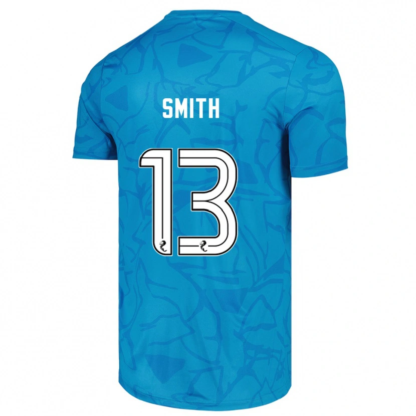 Danxen Dzieci Jordan Smith #13 Biało Niebieski Koszulka Bramkarska 2025/26