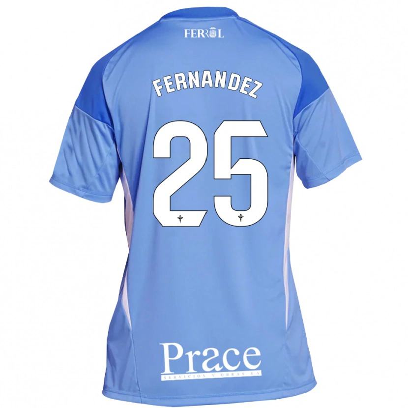 Danxen Dzieci César Fernández #25 Jasnoniebieski Biały Koszulka Bramkarska 2025/26