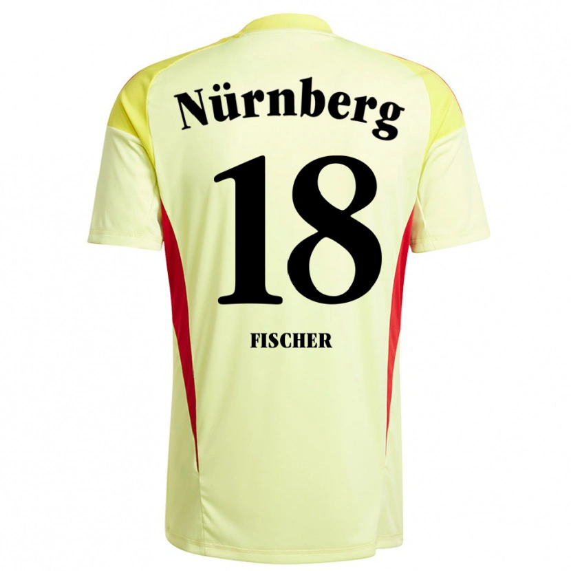 Danxen Dzieci Jonas Fischer #18 Żółty Czarny Koszulka Bramkarska 2025/26