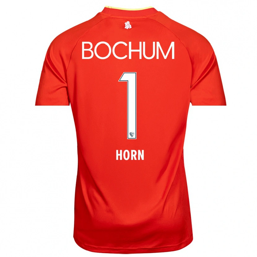 Danxen Dzieci Timo Horn #1 Czerwony Biały Koszulka Bramkarska 2025/26