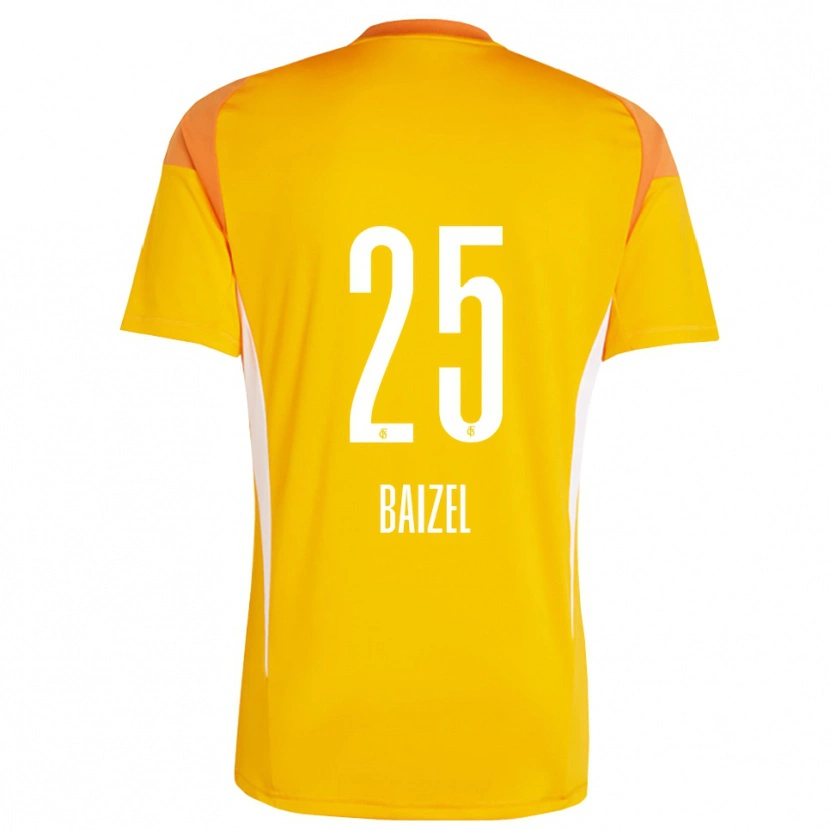 Danxen Dzieci David Baizel #25 Żółty Pomarańczowy Koszulka Bramkarska 2025/26