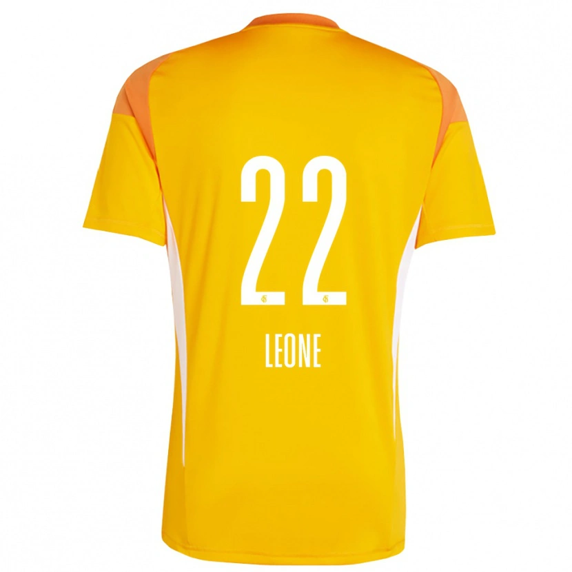 Danxen Dzieci Vincent Leone #22 Żółty Pomarańczowy Koszulka Bramkarska 2025/26
